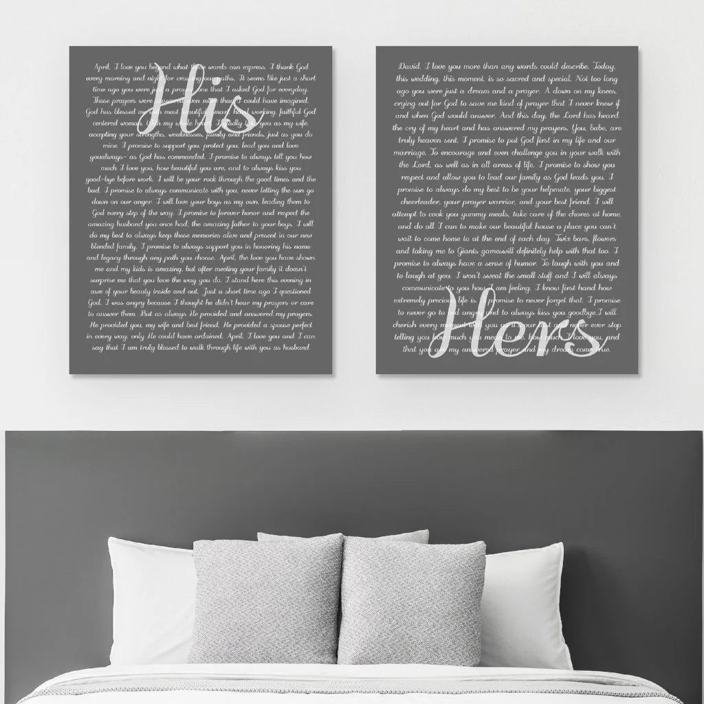 Personalized His And Hers Wall Decor