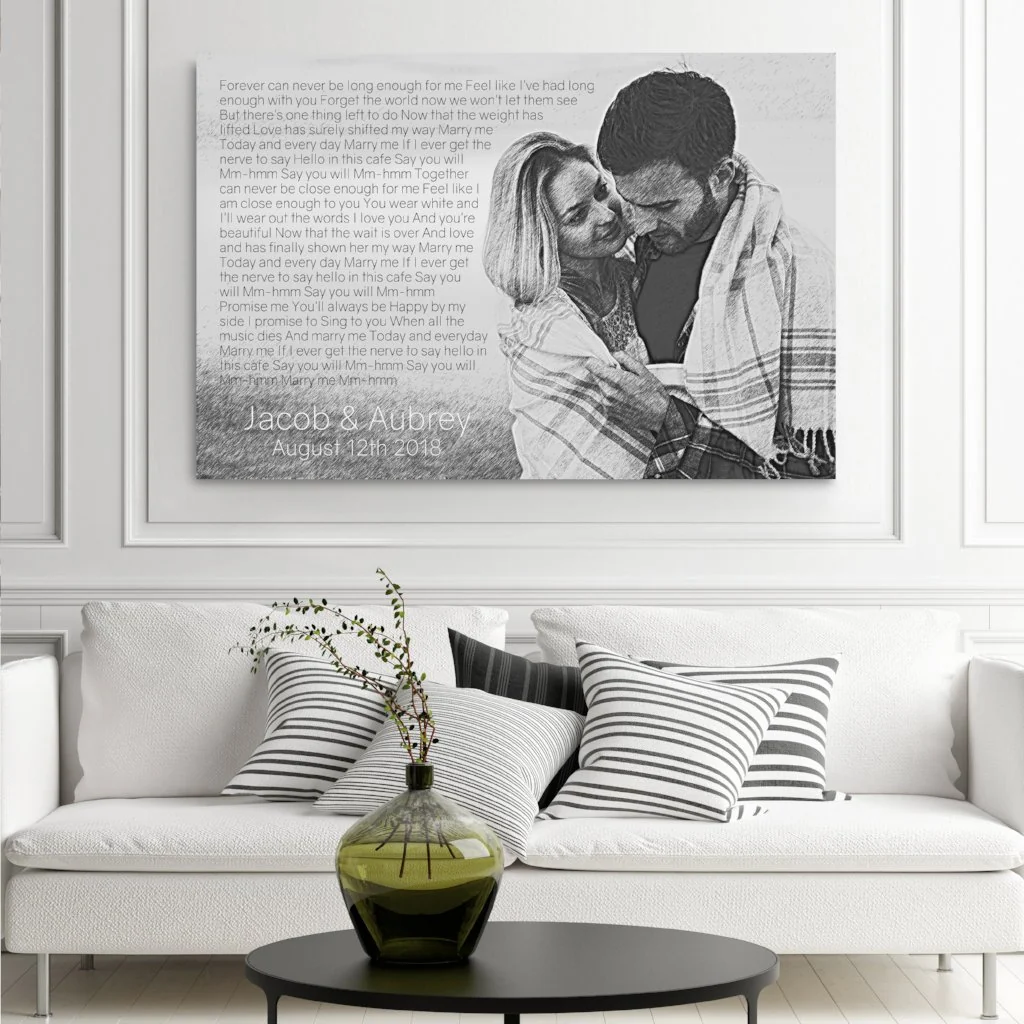 Photo To Pencil Sketch - With Lyrics Or Vows