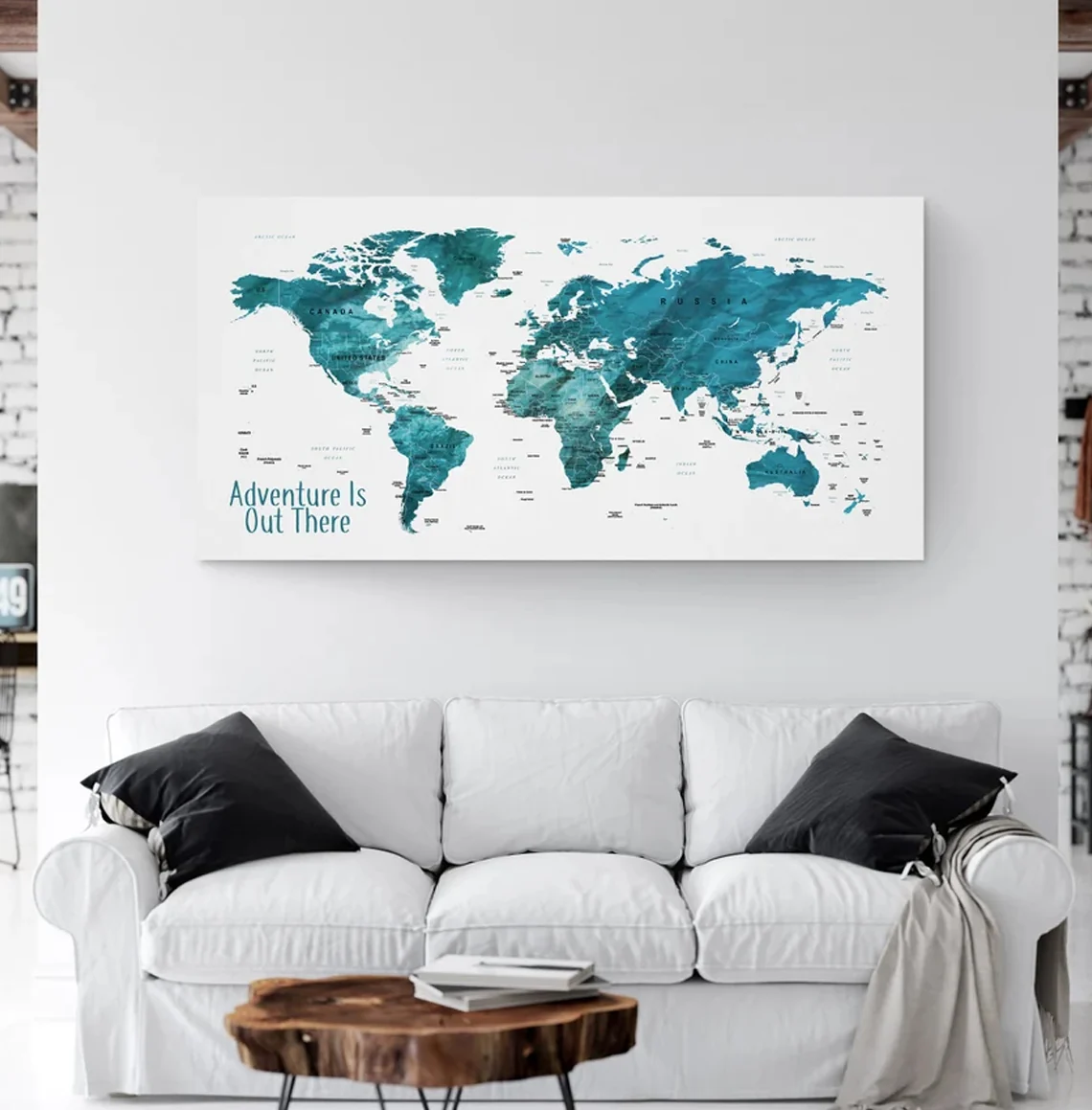 Push Pin World Travel Map