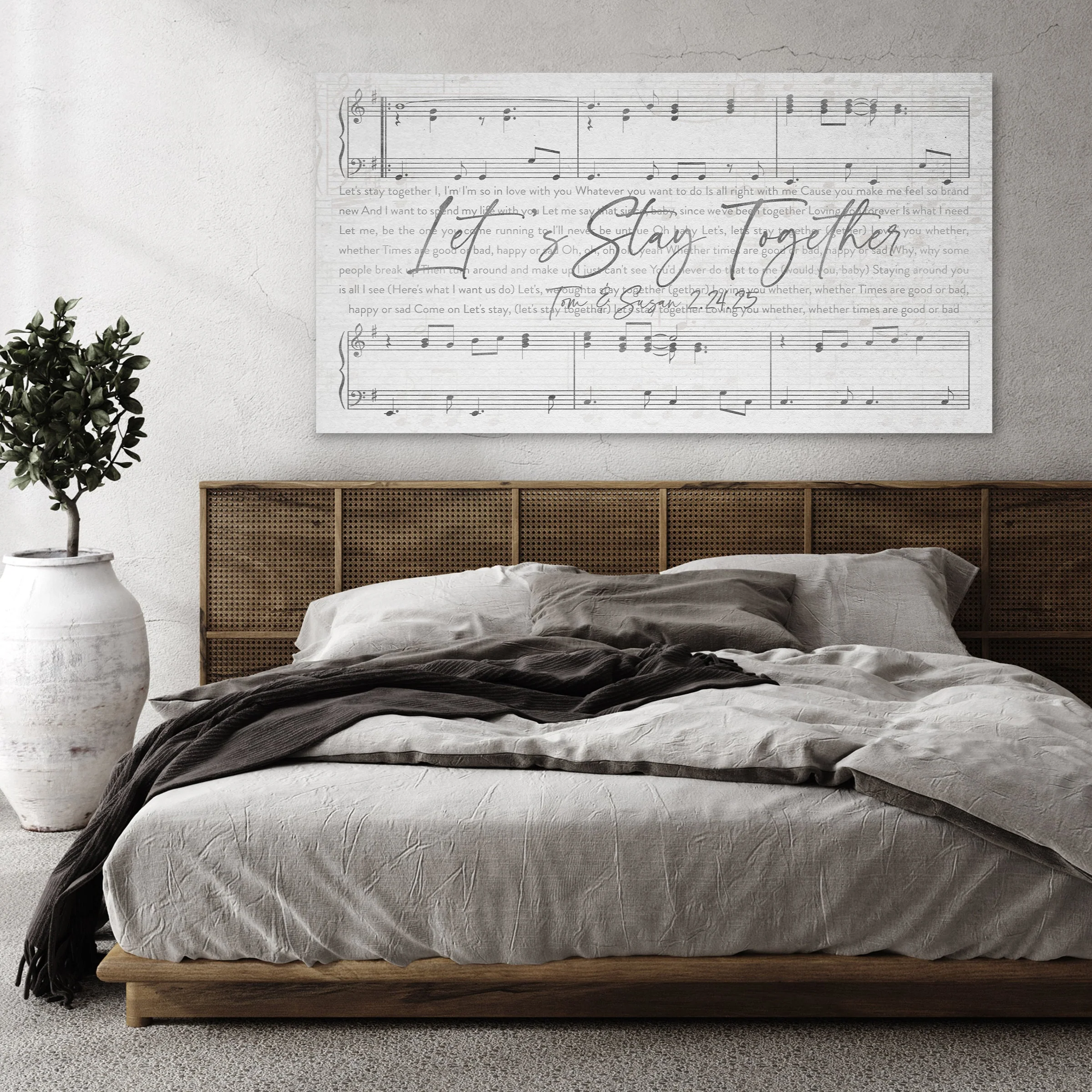 Silver Song Lyrics Wall Art