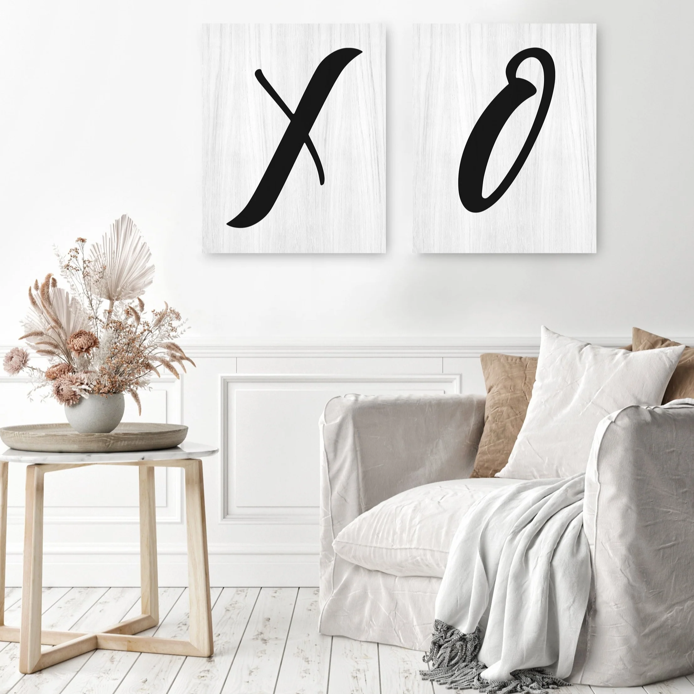 XO Print Set. X and O Wall Art
