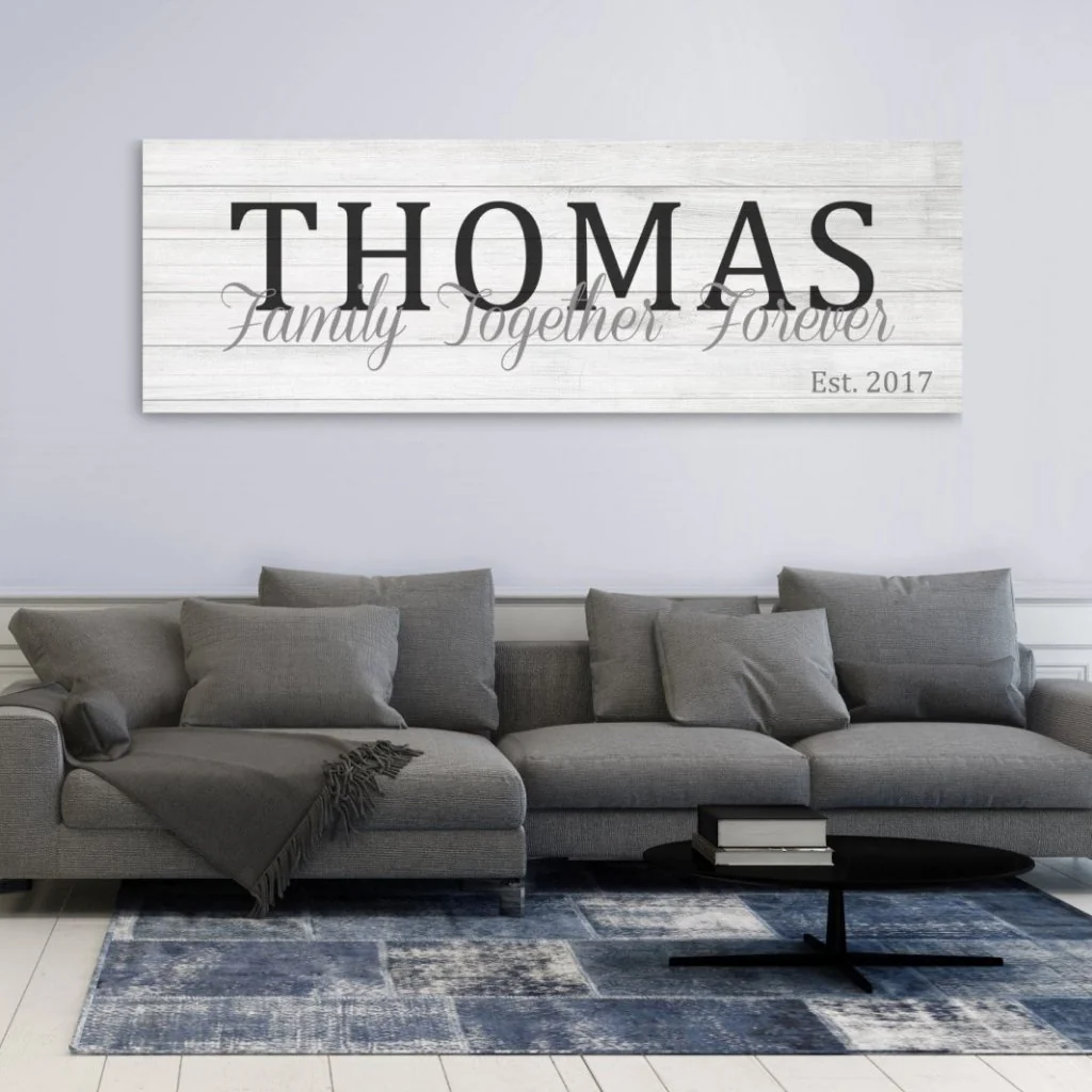 Established Sign Canvas