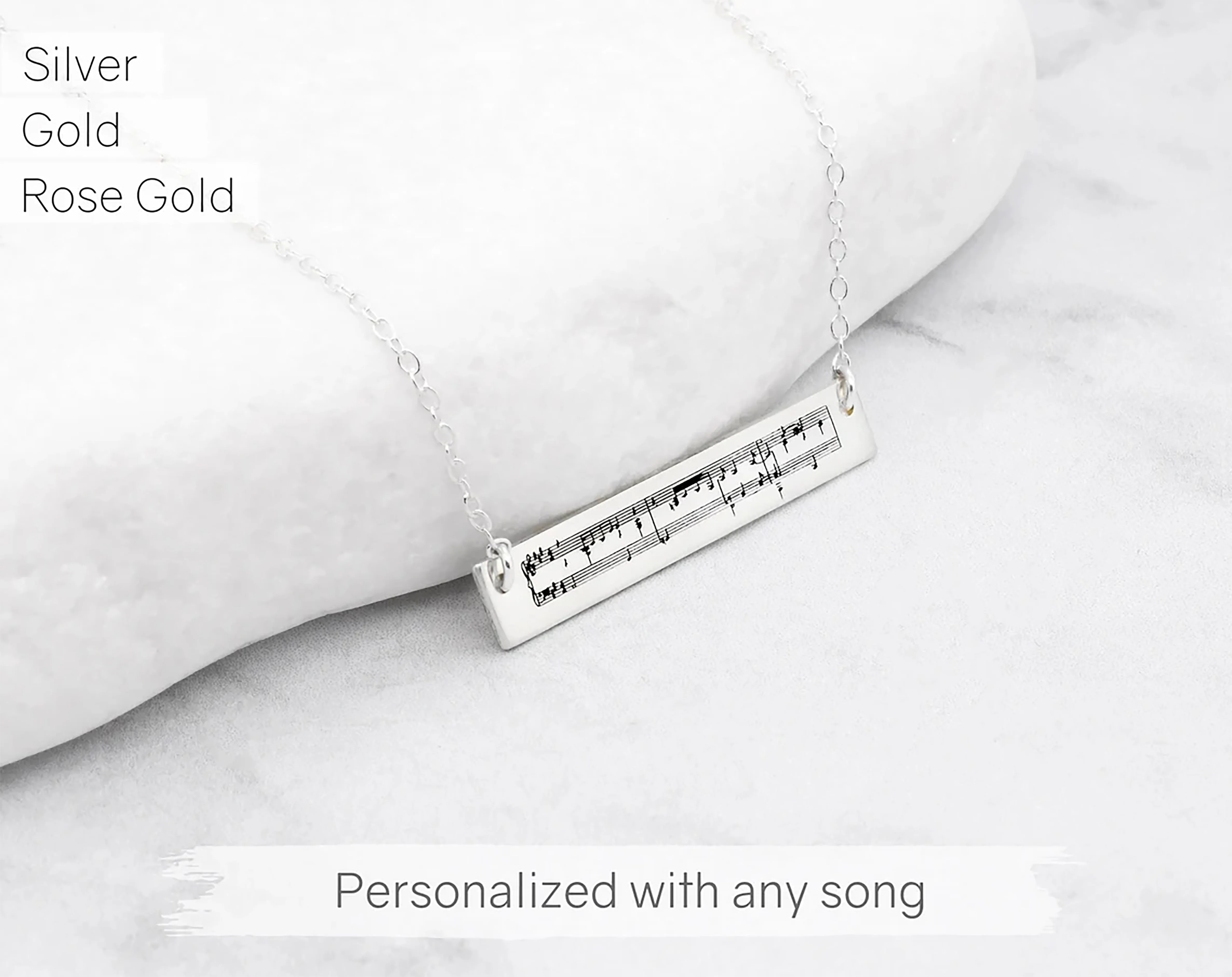 Sheet Music Necklace
